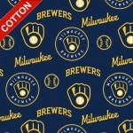 Milwaukee Brewers MLB Cotton Fabric